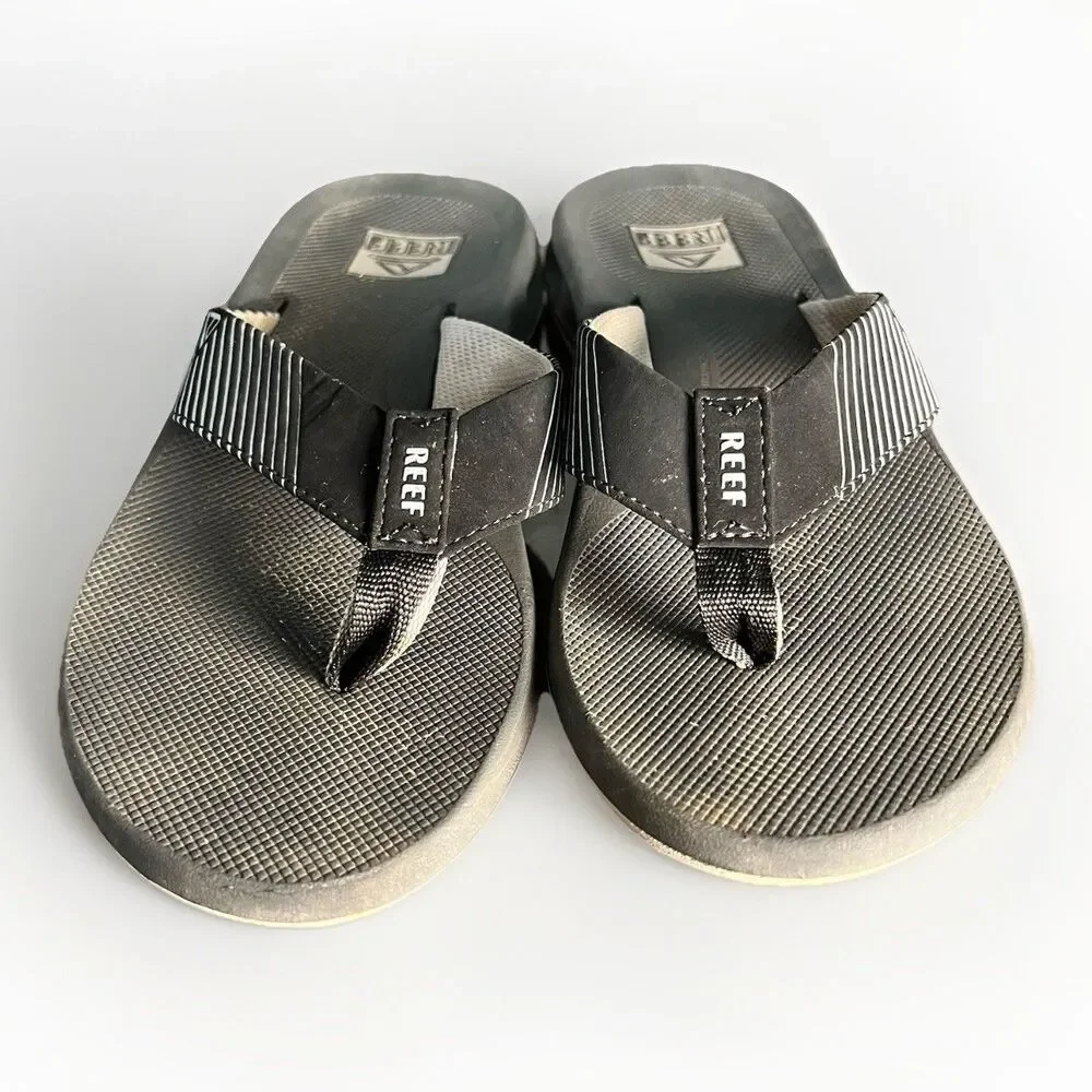 Reef‎ Men's 8 Phantom II Sandals Black White